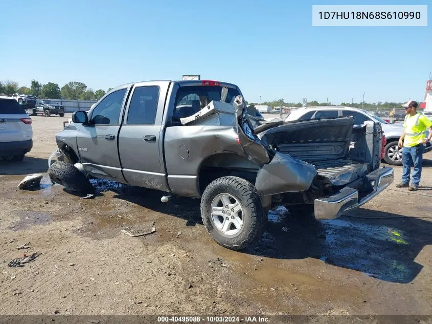 2008 Dodge Ram 1500 St/Sxt VIN: 1D7HU18N68S610990 Lot: 40495088