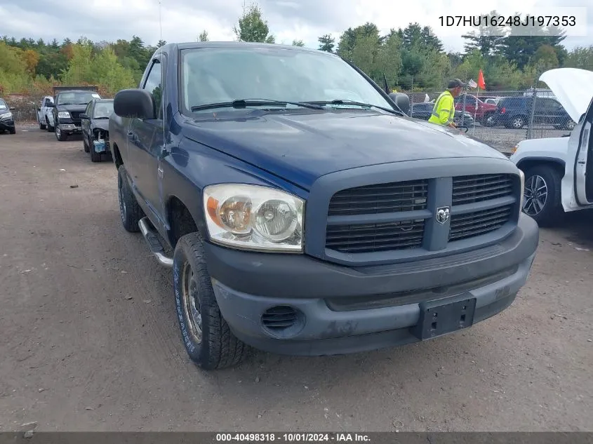 2008 Dodge Ram 1500 St/Sxt VIN: 1D7HU16248J197353 Lot: 40498318