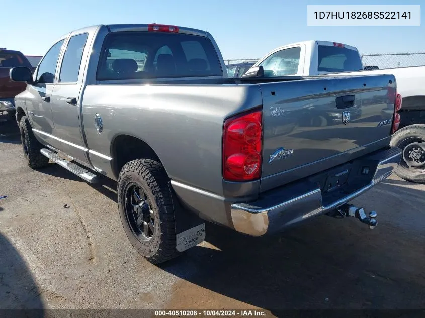 2008 Dodge Ram 1500 Slt VIN: 1D7HU18268S522141 Lot: 40510208