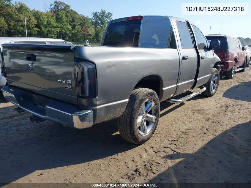 2008 Dodge Ram 1500 Slt VIN: 1D7HU18248J227318 Lot: 40531024