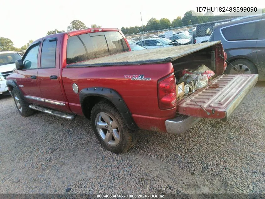 2008 Dodge Ram 1500 Slt VIN: 1D7HU18248S599090 Lot: 40534746