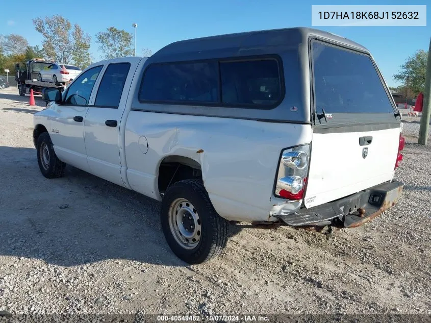 2008 Dodge Ram 1500 St/Sxt VIN: 1D7HA18K68J152632 Lot: 40549482