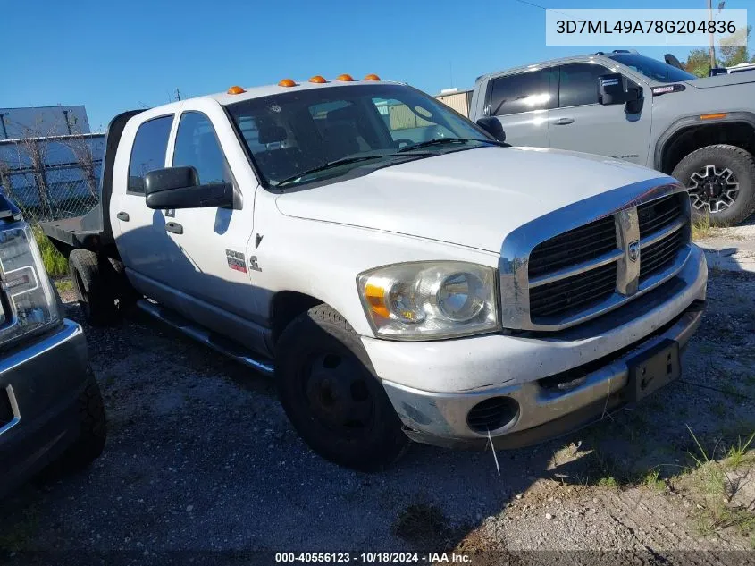 2008 Dodge Ram 3500 Sxt/Slt VIN: 3D7ML49A78G204836 Lot: 40556123