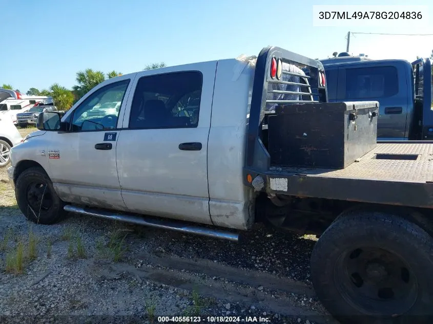 2008 Dodge Ram 3500 Sxt/Slt VIN: 3D7ML49A78G204836 Lot: 40556123