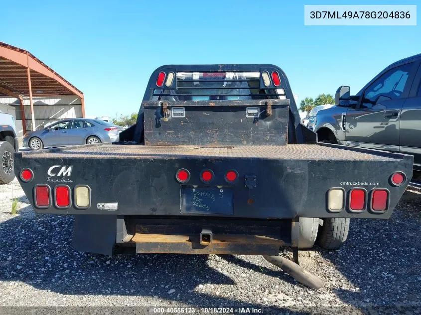 2008 Dodge Ram 3500 Sxt/Slt VIN: 3D7ML49A78G204836 Lot: 40556123