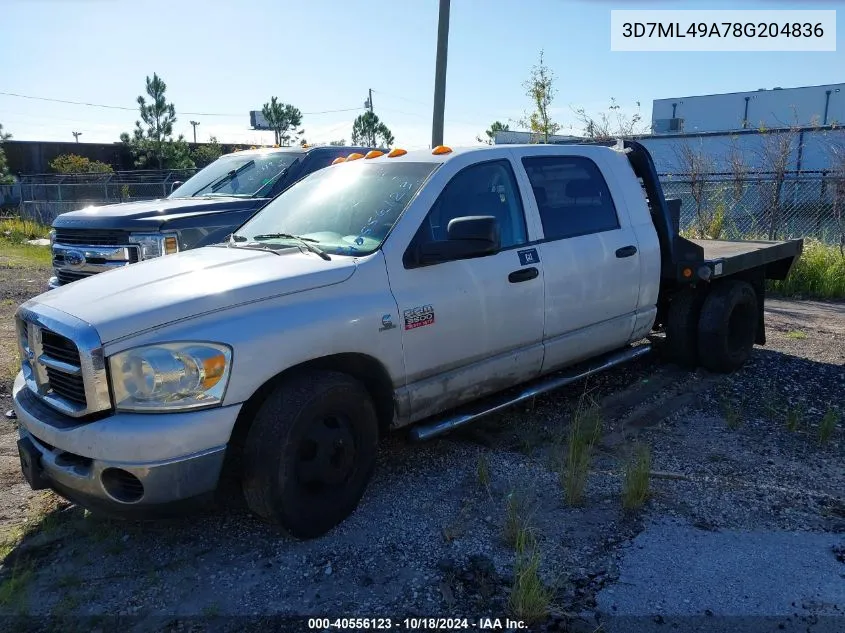 2008 Dodge Ram 3500 Sxt/Slt VIN: 3D7ML49A78G204836 Lot: 40556123