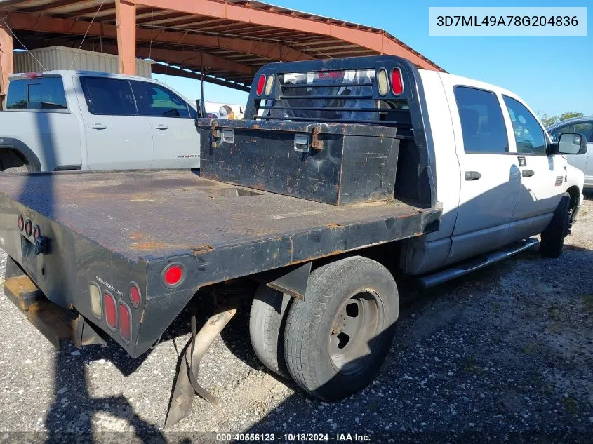 2008 Dodge Ram 3500 Sxt/Slt VIN: 3D7ML49A78G204836 Lot: 40556123