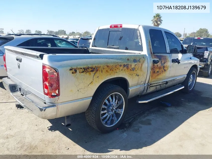 2008 Dodge Ram 1500 St/Sxt VIN: 1D7HA18208J139679 Lot: 40561634