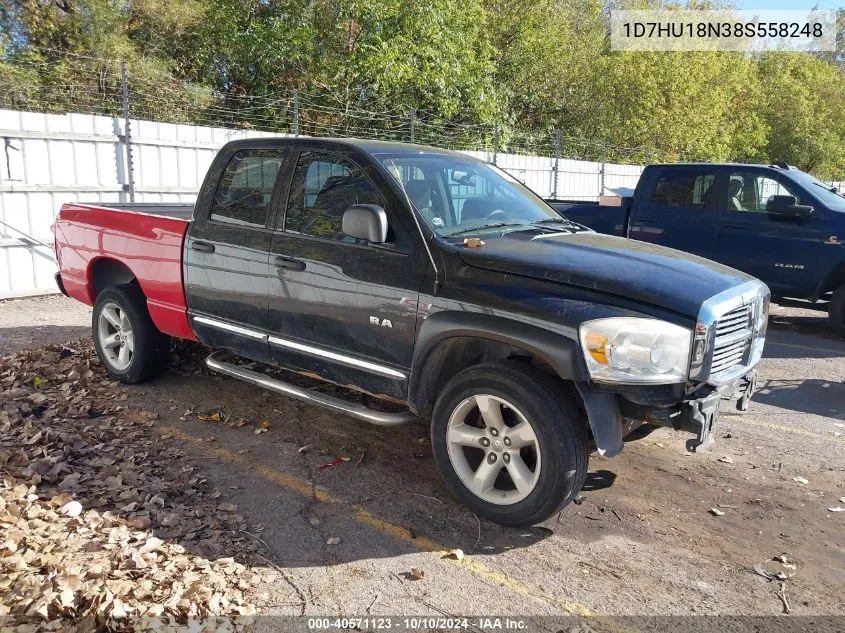 2008 Dodge Ram 1500 Slt VIN: 1D7HU18N38S558248 Lot: 40571123