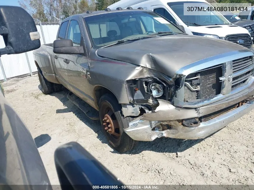 2008 Dodge Ram 3500 Slt VIN: 3D7ML48A08G181434 Lot: 40581805