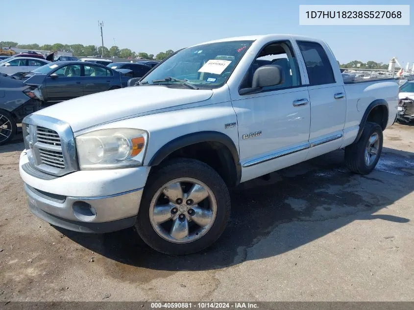 2008 Dodge Ram 1500 Slt VIN: 1D7HU18238S527068 Lot: 40590881