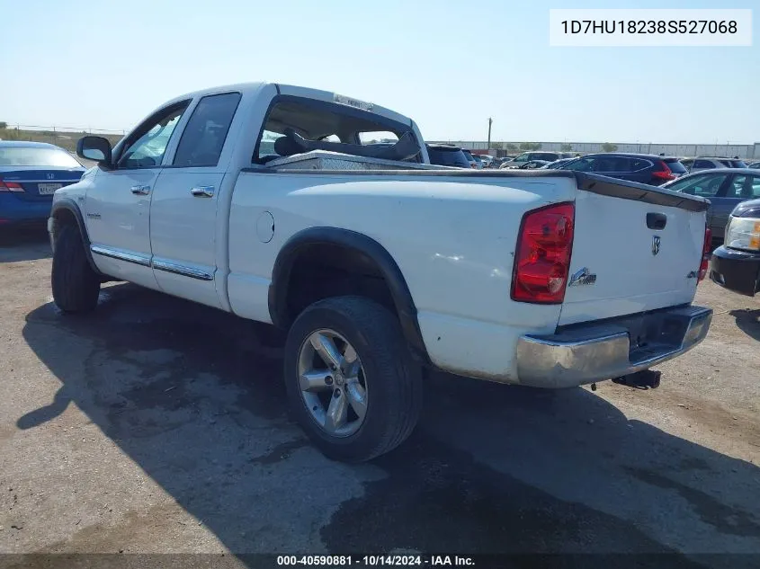 2008 Dodge Ram 1500 Slt VIN: 1D7HU18238S527068 Lot: 40590881