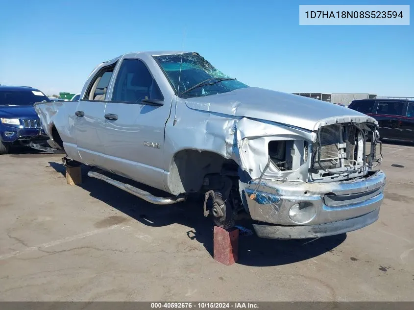 2008 Dodge Ram 1500 Slt VIN: 1D7HA18N08S523594 Lot: 40592676