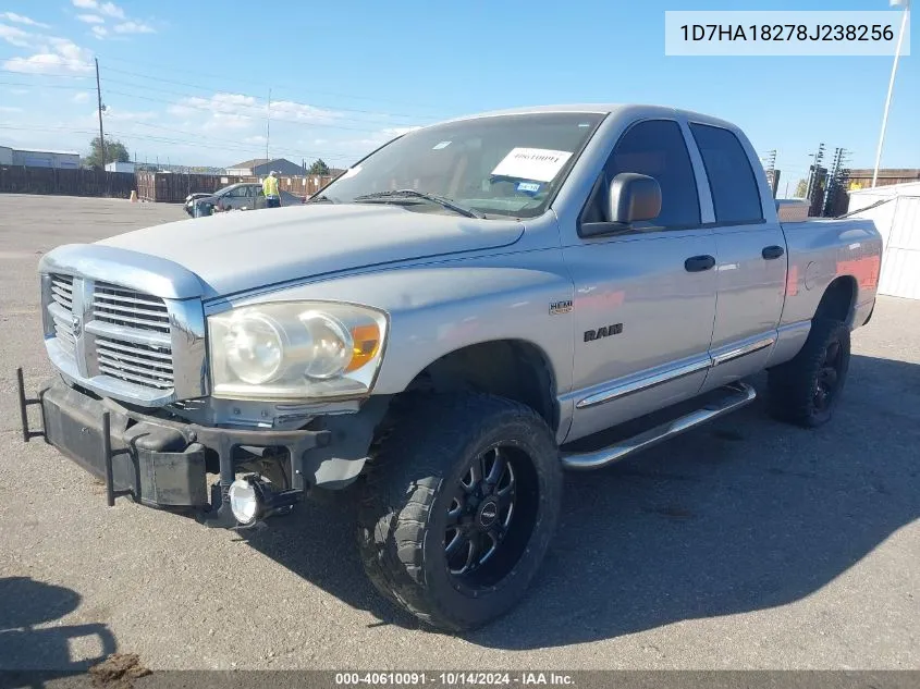 2008 Dodge Ram 1500 Slt VIN: 1D7HA18278J238256 Lot: 40610091