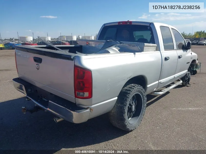 2008 Dodge Ram 1500 Slt VIN: 1D7HA18278J238256 Lot: 40610091