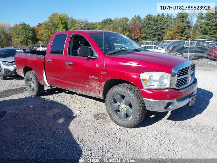 2008 Dodge Ram 1500 Slt VIN: 1D7HU18278S523928 Lot: 40640264