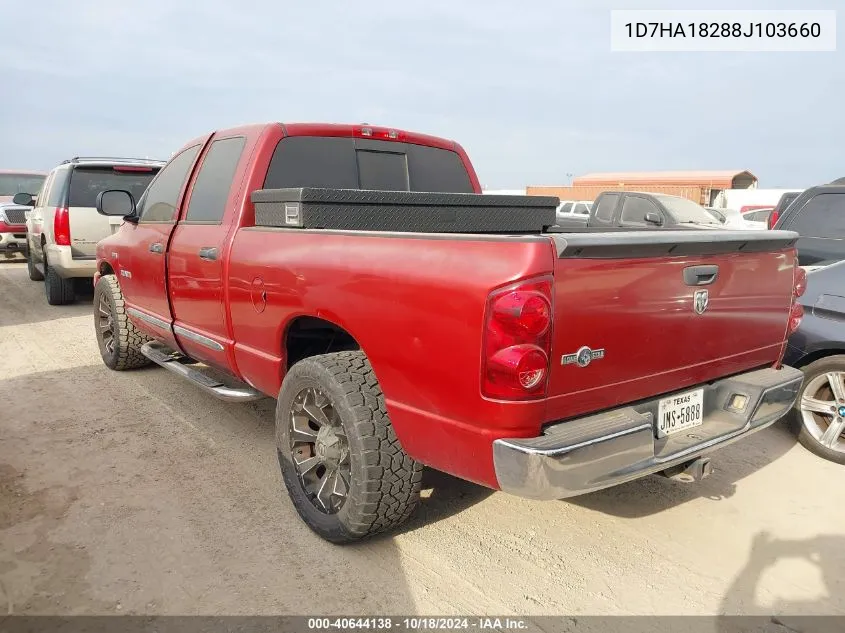 2008 Dodge Ram 1500 Slt VIN: 1D7HA18288J103660 Lot: 40644138