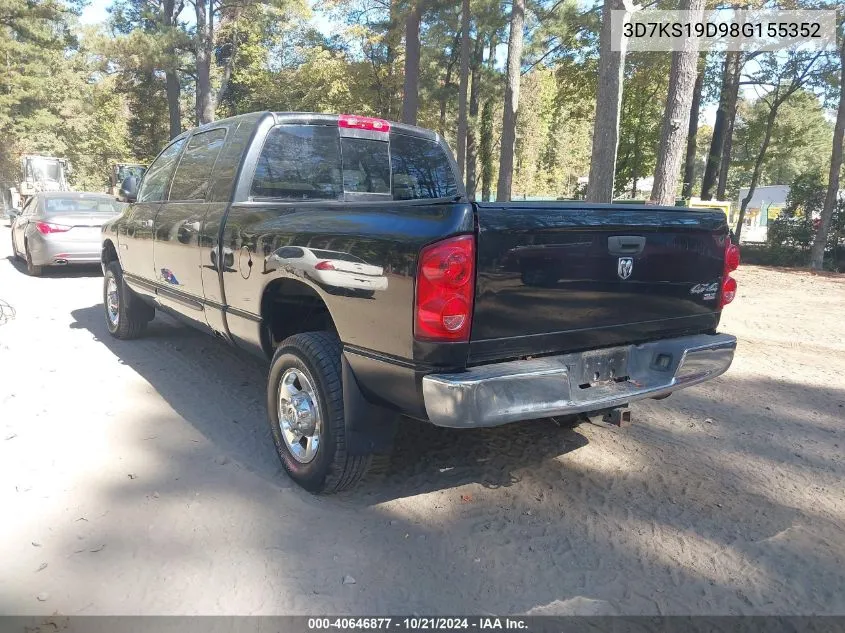 2008 Dodge Ram 1500 VIN: 3D7KS19D98G155352 Lot: 40646877