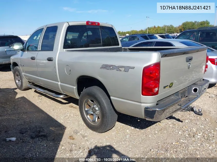 2008 Dodge Ram 1500 St/Sxt VIN: 1D7HA18N88J241421 Lot: 40663783