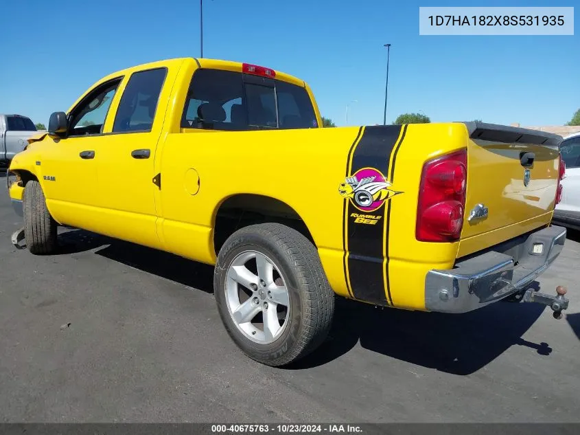 2008 Dodge Ram 1500 Slt VIN: 1D7HA182X8S531935 Lot: 40675763