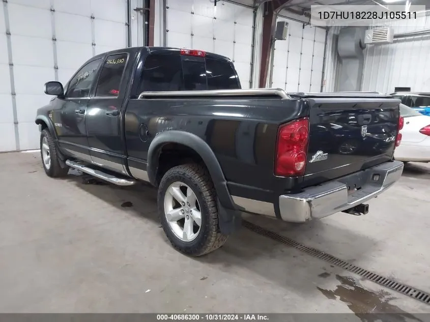 2008 Dodge Ram 1500 Slt VIN: 1D7HU18228J105511 Lot: 40686300