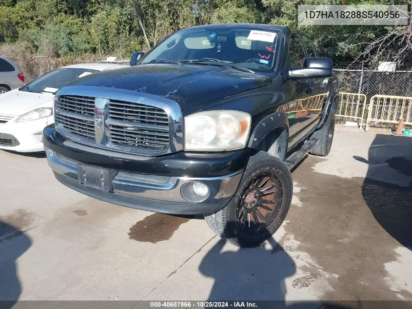 2008 Dodge Ram 1500 Slt VIN: 1D7HA18288S540956 Lot: 40687966