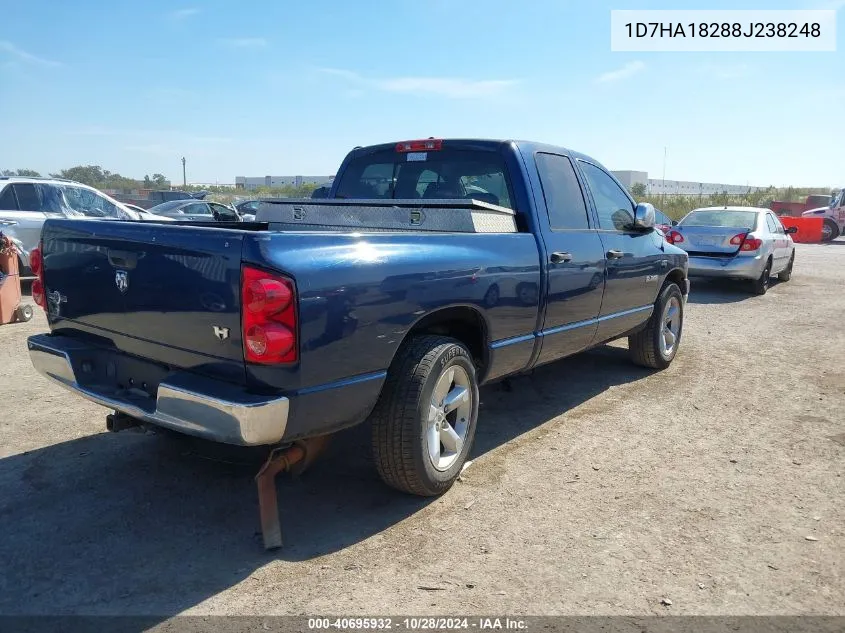 2008 Dodge Ram 1500 Slt VIN: 1D7HA18288J238248 Lot: 40695932