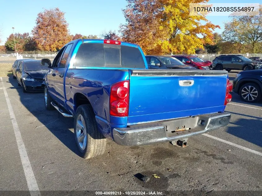 2008 Dodge Ram 1500 Slt VIN: 1D7HA18208S554897 Lot: 40699213