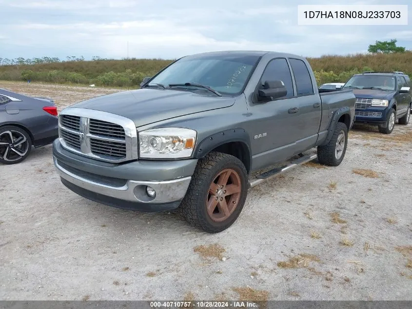 2008 Dodge Ram 1500 Slt VIN: 1D7HA18N08J233703 Lot: 40710757