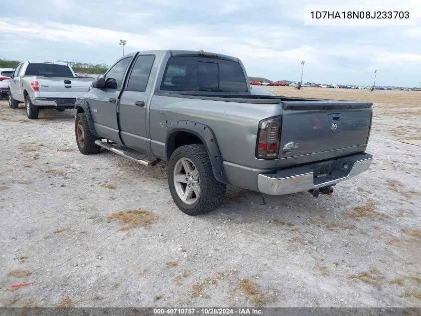 2008 Dodge Ram 1500 Slt VIN: 1D7HA18N08J233703 Lot: 40710757