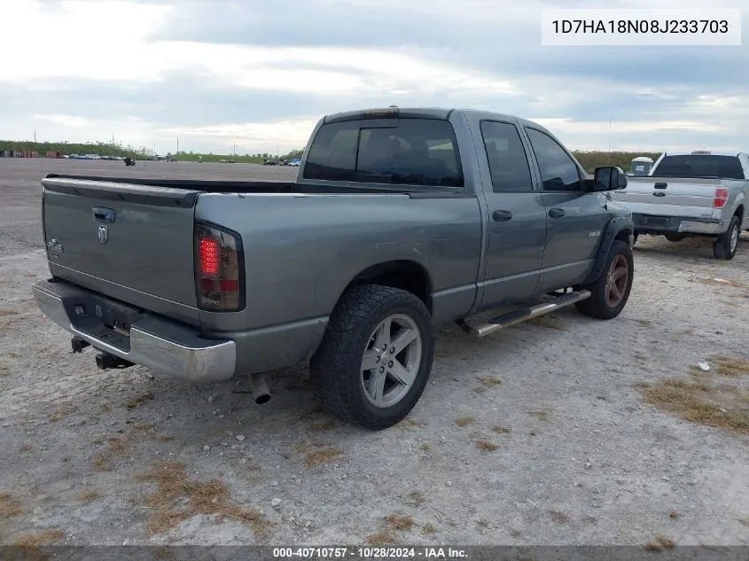 2008 Dodge Ram 1500 Slt VIN: 1D7HA18N08J233703 Lot: 40710757