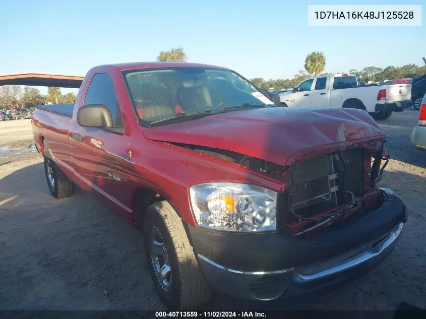 2008 Dodge Ram 1500 St/Sxt VIN: 1D7HA16K48J125528 Lot: 40713559