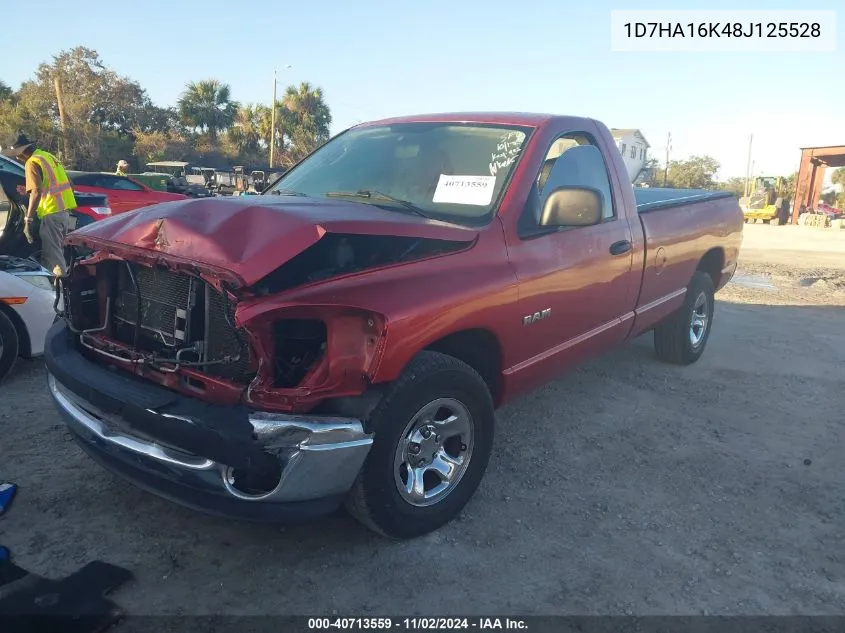 2008 Dodge Ram 1500 St/Sxt VIN: 1D7HA16K48J125528 Lot: 40713559