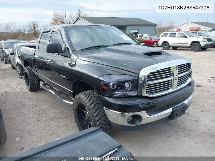 2008 Dodge Ram 1500 Slt VIN: 1D7HU18N28S547208 Lot: 40724565