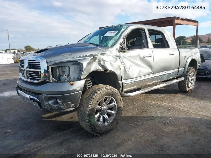 2008 Dodge Ram 2500 Laramie VIN: 3D7KS29A28G164485 Lot: 40727325