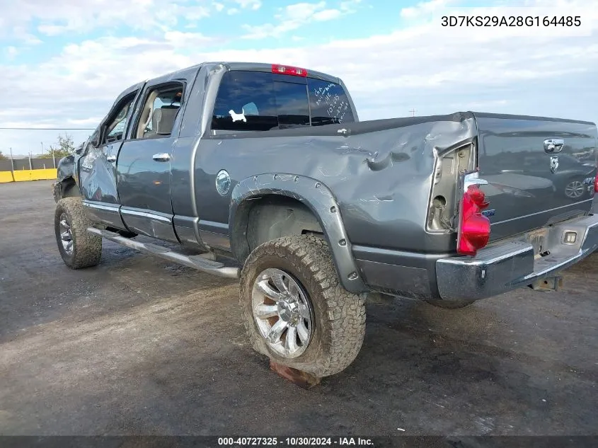 2008 Dodge Ram 2500 Laramie VIN: 3D7KS29A28G164485 Lot: 40727325