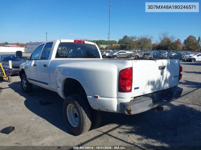 2008 Dodge Ram 3500 St/Sxt VIN: 3D7MX48A18G246571 Lot: 40735914