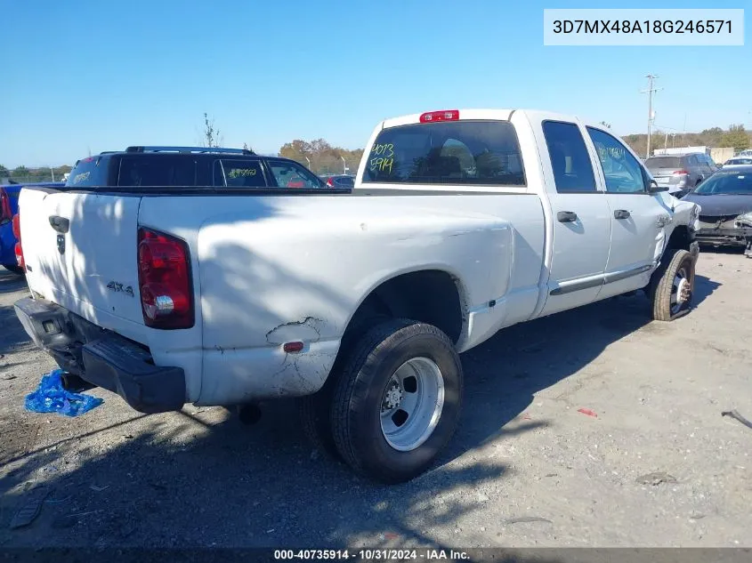 2008 Dodge Ram 3500 St/Sxt VIN: 3D7MX48A18G246571 Lot: 40735914