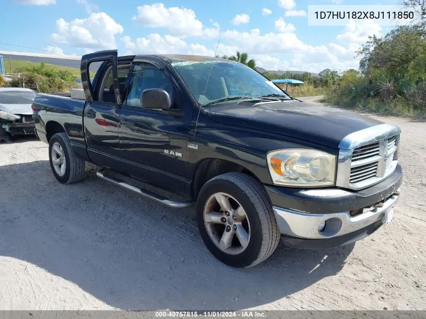 2008 Dodge Ram 1500 Slt VIN: 1D7HU182X8J111850 Lot: 40757815