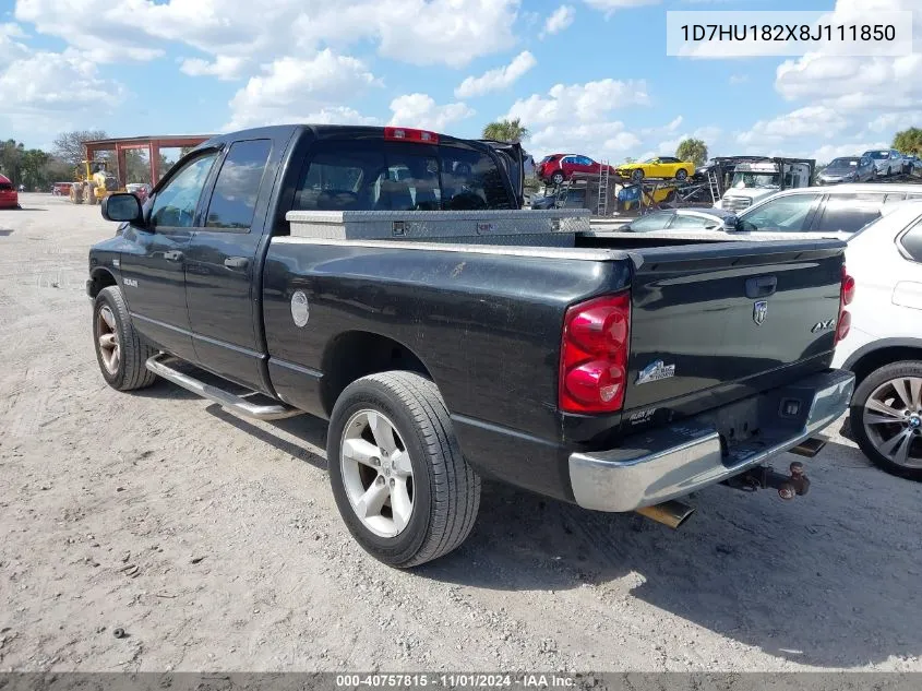 2008 Dodge Ram 1500 Slt VIN: 1D7HU182X8J111850 Lot: 40757815