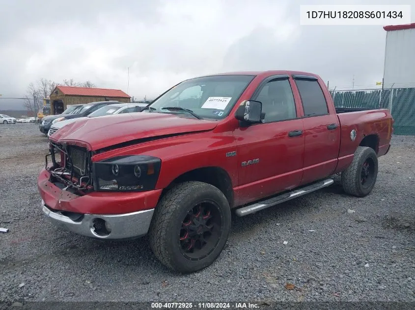 2008 Dodge Ram 1500 Slt VIN: 1D7HU18208S601434 Lot: 40772925