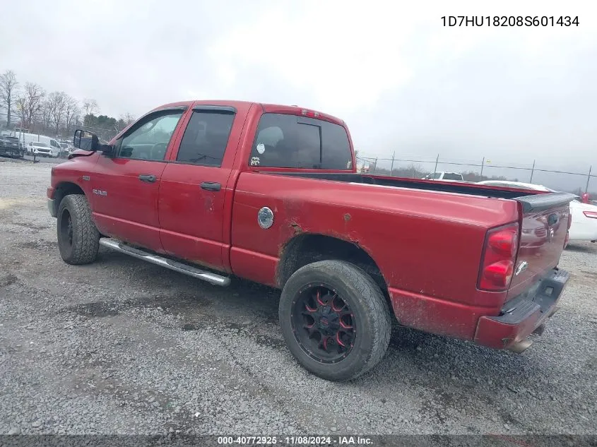 2008 Dodge Ram 1500 Slt VIN: 1D7HU18208S601434 Lot: 40772925