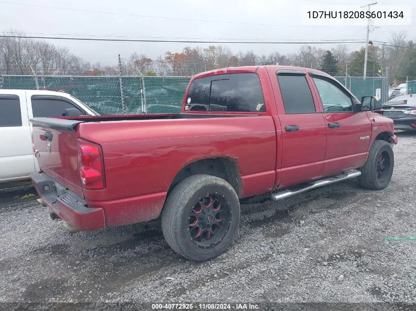 2008 Dodge Ram 1500 Slt VIN: 1D7HU18208S601434 Lot: 40772925