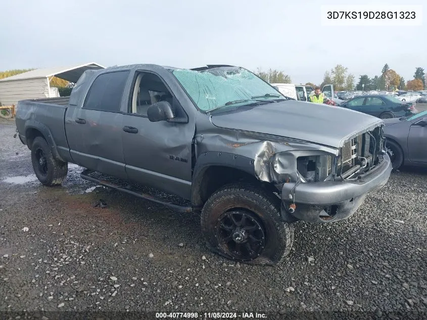 2008 Dodge Ram 1500 Sxt/Slt VIN: 3D7KS19D28G1323 Lot: 40774998