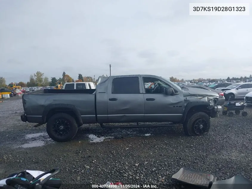 2008 Dodge Ram 1500 Sxt/Slt VIN: 3D7KS19D28G1323 Lot: 40774998