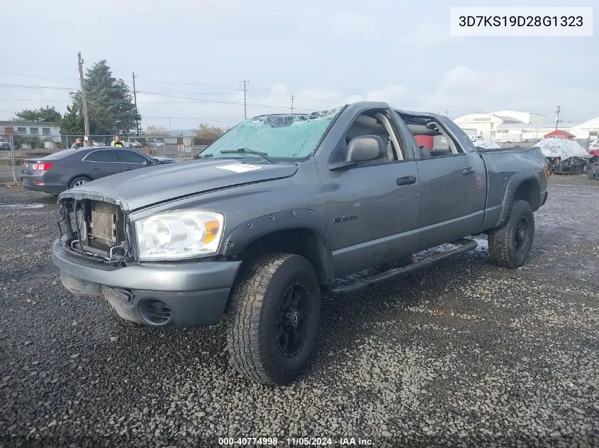 2008 Dodge Ram 1500 Sxt/Slt VIN: 3D7KS19D28G1323 Lot: 40774998