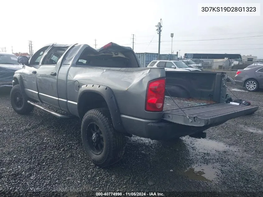 2008 Dodge Ram 1500 Sxt/Slt VIN: 3D7KS19D28G1323 Lot: 40774998