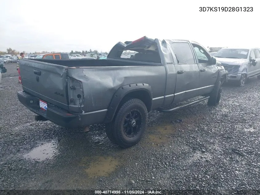 2008 Dodge Ram 1500 Sxt/Slt VIN: 3D7KS19D28G1323 Lot: 40774998