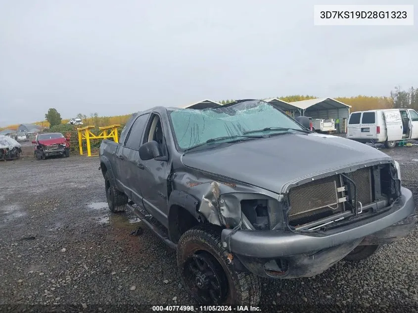 2008 Dodge Ram 1500 Sxt/Slt VIN: 3D7KS19D28G1323 Lot: 40774998