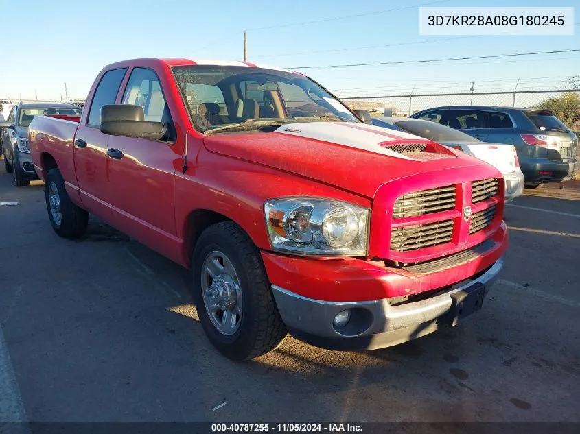 3D7KR28A08G180245 2008 Dodge Ram 2500 Slt